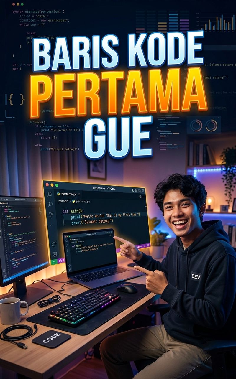 Baris Kode Pertama yang Mengubah Hidup Gue